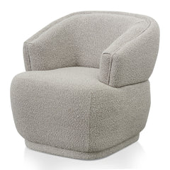 Fabric Armchair | Ash Grey Boucle | Myka Home