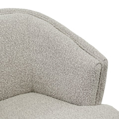 Fabric Armchair | Ash Grey Boucle | Myka Home