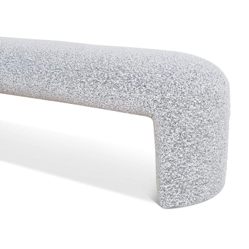 1.5m Long Ottoman Bench | Pepper Boucle | Myka Home - View 5