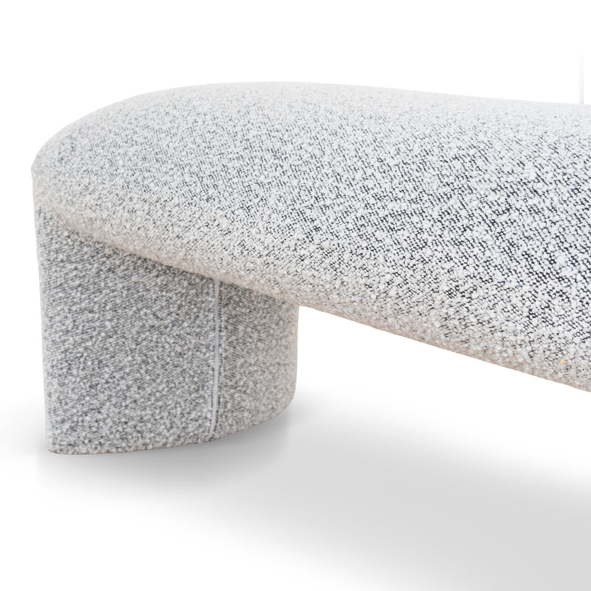 1.5m Long Ottoman Bench | Pepper Boucle | Myka Home - View 6