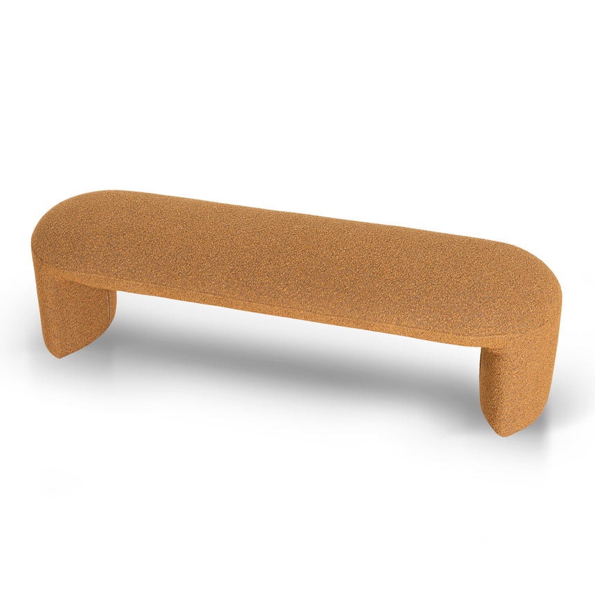 1.5m Long Ottoman Bench | Brown Boucle | Myka Home - View 3