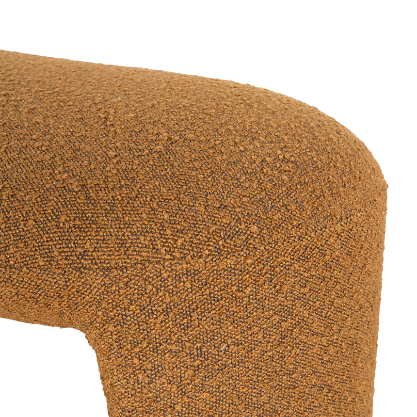 1.5m Long Ottoman Bench | Brown Boucle | Myka Home - View 6