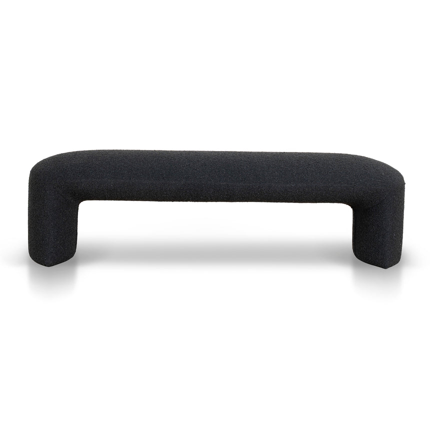1.5m Long Ottoman Bench | Charcoal Boucle | Myka Home - View 2