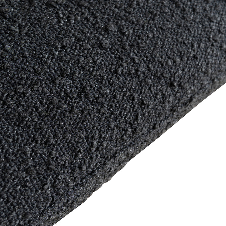 1.5m Long Ottoman Bench | Charcoal Boucle | Myka Home - View 9