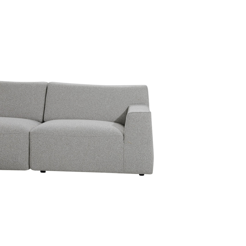 3 Seater Left Chaise Sofa | Clay Grey | Myka Home - View 5