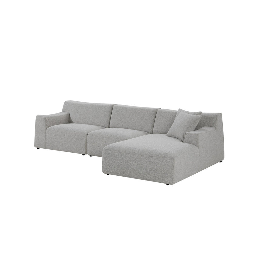 3 Seater Right Chaise Sofa | Clay Grey | Myka Home - View 3