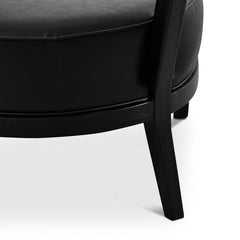 CLC8756-CH PU Armchair - Full Black