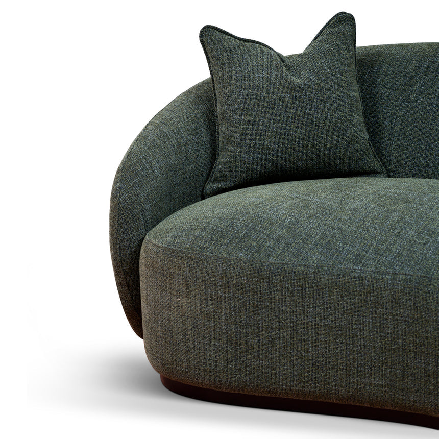 3 Seater Fabric Sofa | Moss Green | Myka Home - View 6