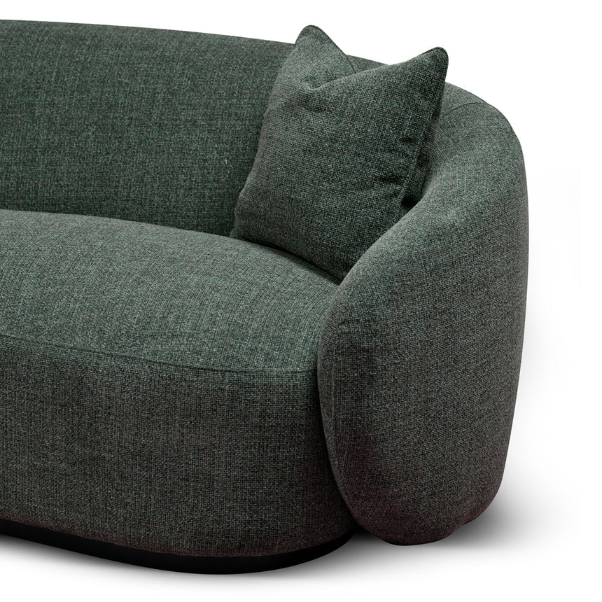 3 Seater Fabric Sofa | Moss Green | Myka Home - View 7