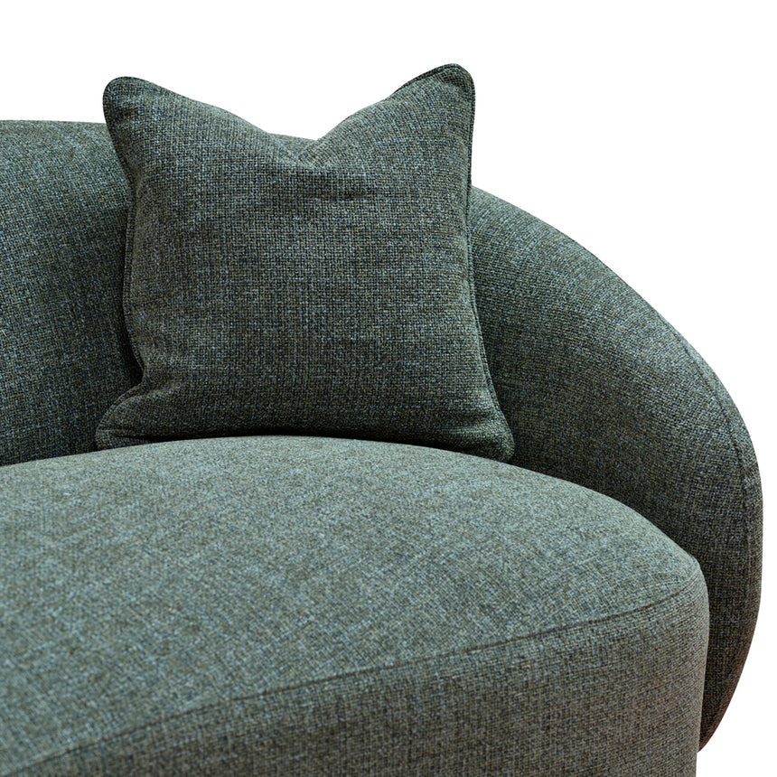 3 Seater Fabric Sofa | Moss Green | Myka Home - View 12