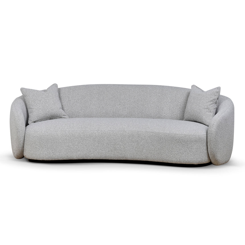 3 Seater Fabric Sofa | Clay Grey | Myka Home - View 4