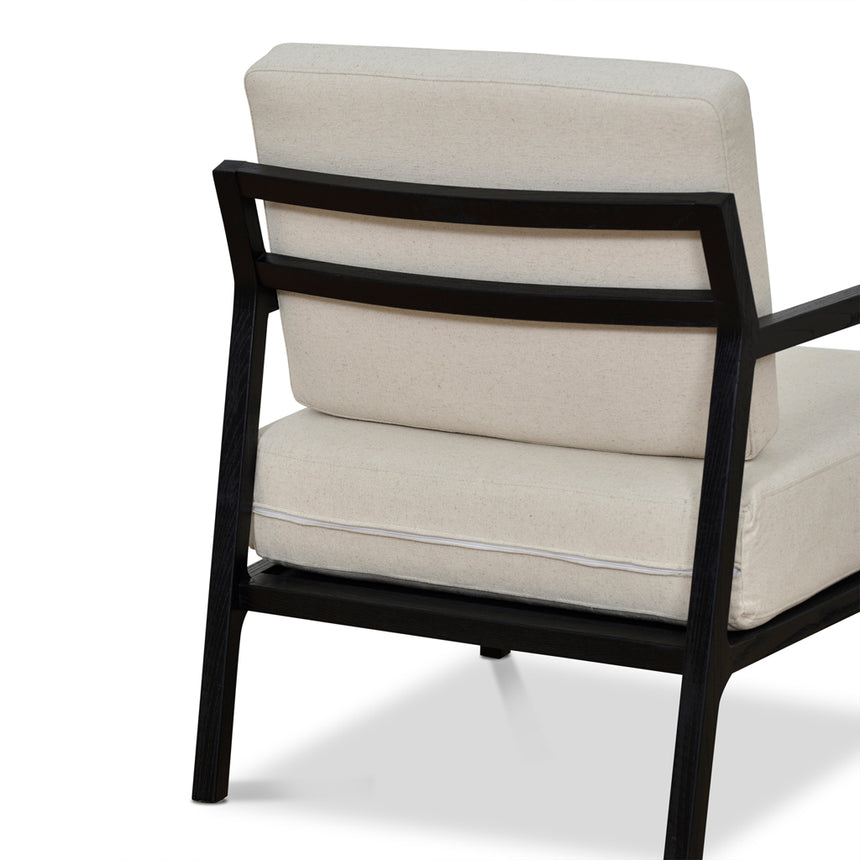 Black Elm Armchair | Light Beige | Myka Home - View 8