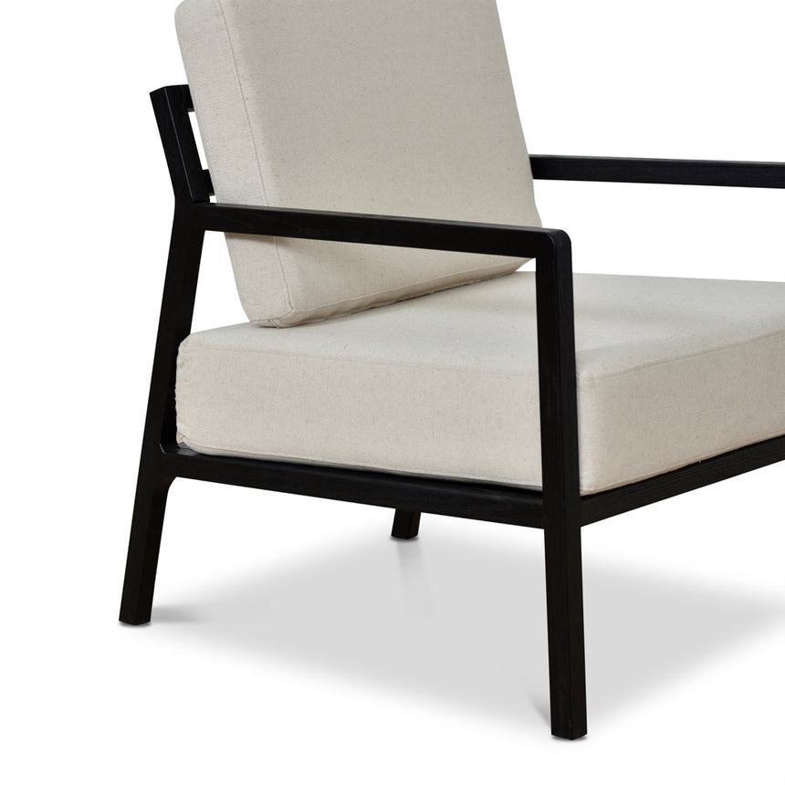 Black Elm Armchair | Light Beige | Myka Home - View 10