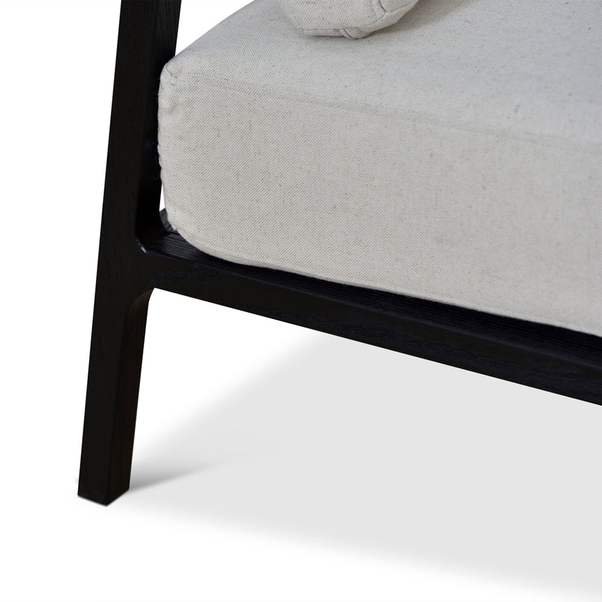 Black Elm Armchair | Light Beige | Myka Home - View 18