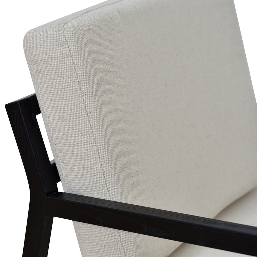 Black Elm Armchair | Light Beige | Myka Home - View 12