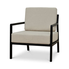Black Elm Armchair | Light Beige | Myka Home
