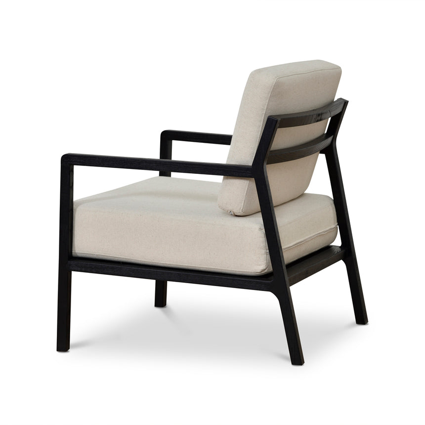 Black Elm Armchair | Light Beige | Myka Home - View 7