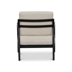 CLC8807-LJ Black Elm Armchair - Light Beige