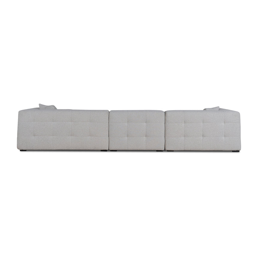 4 Seater Left Chaise Sofa | Pearl Boucle | Myka Home - View 4