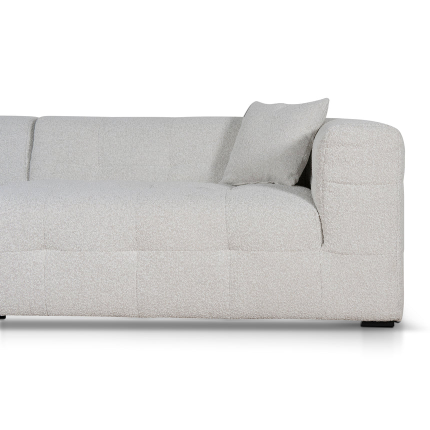 4 Seater Left Chaise Sofa | Pearl Boucle | Myka Home - View 6