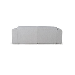 3 Seater Fabric Sofa | Silver Grey Boucle | Myka Home