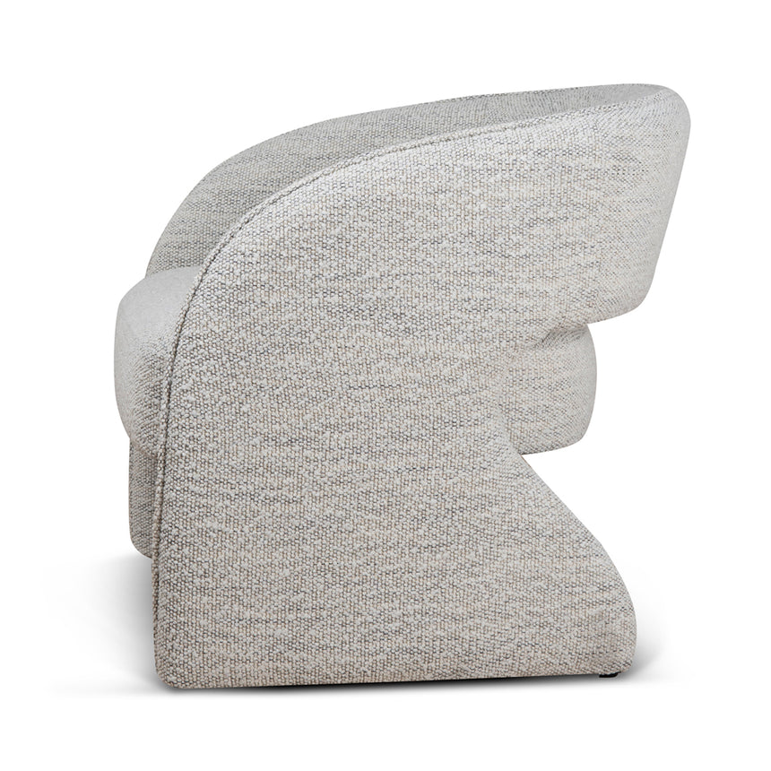Fabric Armchair | Fog Grey | Myka Home - View 3