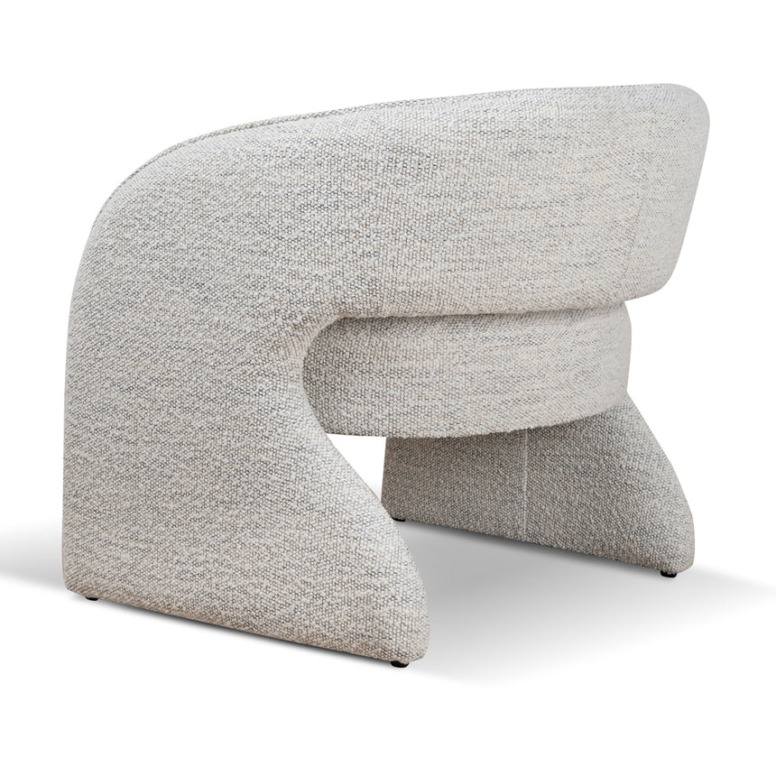 Fabric Armchair | Fog Grey | Myka Home - View 4