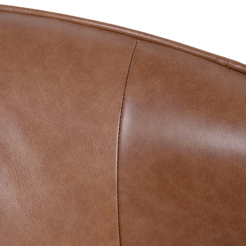 Armchair | Caramel Brown Leather | Myka Home - View 10