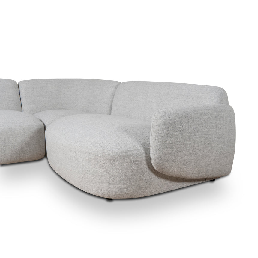 Right Chaise Modular Sofa | Cloud Grey | Myka Home - View 9