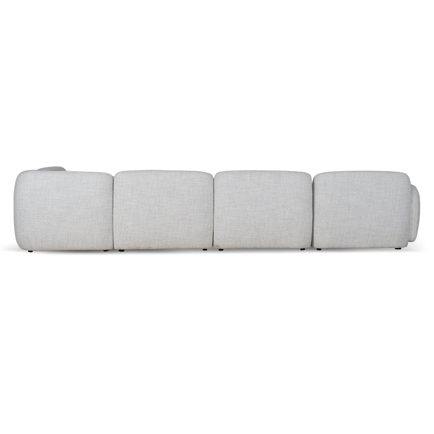 Right Chaise Modular Sofa | Cloud Grey | Myka Home - View 3