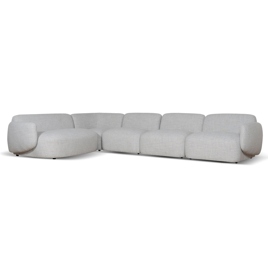 Left Chaise Modular Sofa | Cloud Grey | Myka Home