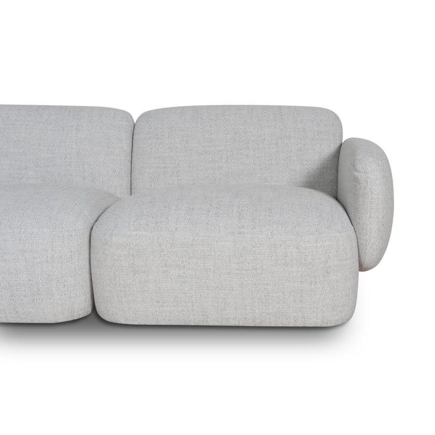 Left Chaise Modular Sofa | Cloud Grey | Myka Home - View 4