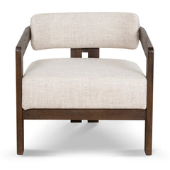 CLC8895-NI Walnut Armchair - Linen
