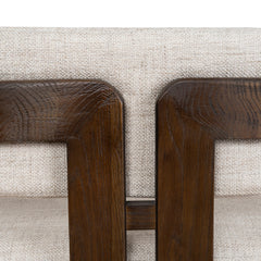 CLC8895-NI Walnut Armchair - Linen