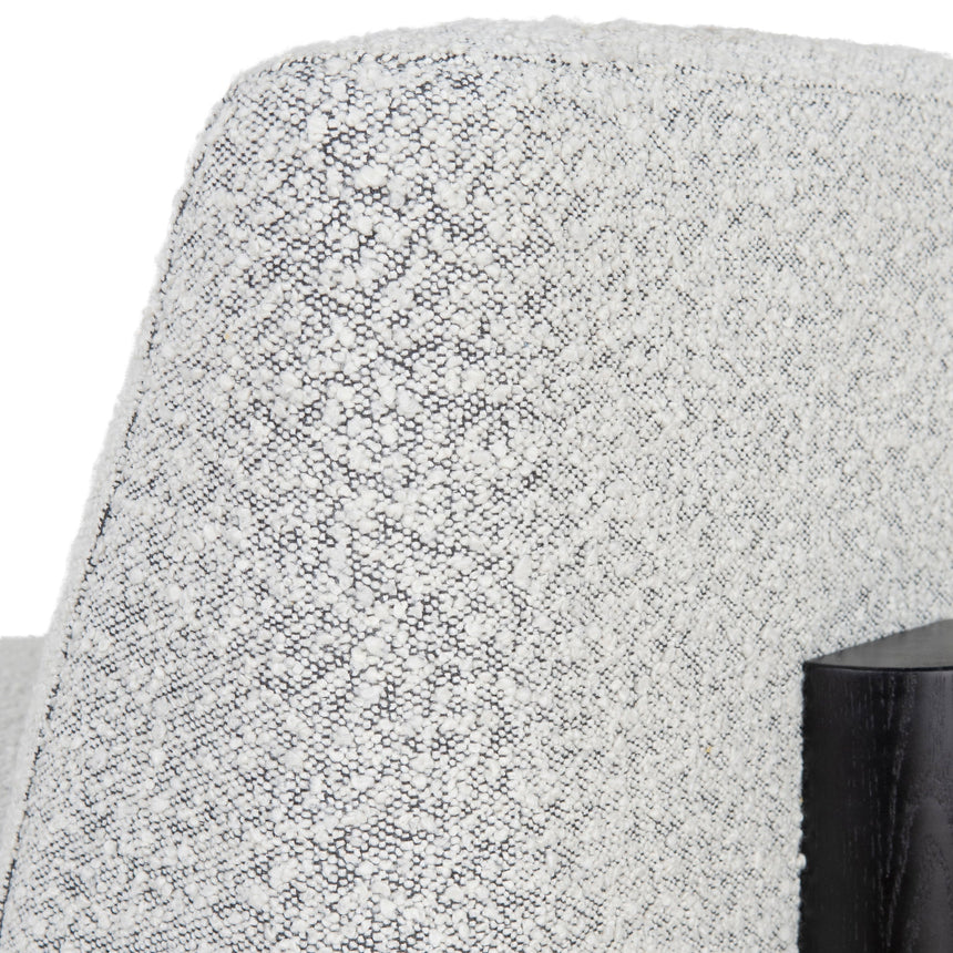 Armchair | Charcoal White Boucle | Myka Home - View 8