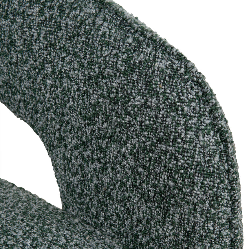 Swivel Armchair | Green Boucle | Myka Home - View 8