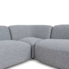 CLC8965-KSO Right Chaise Modular Sofa - Glacier Grey