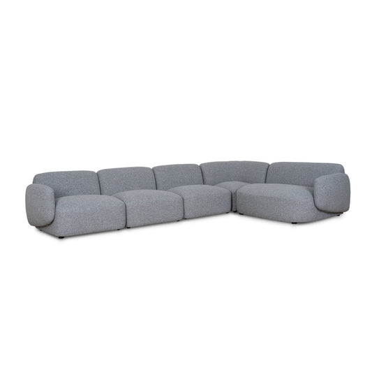 CLC8965-KSO Right Chaise Modular Sofa - Glacier Grey