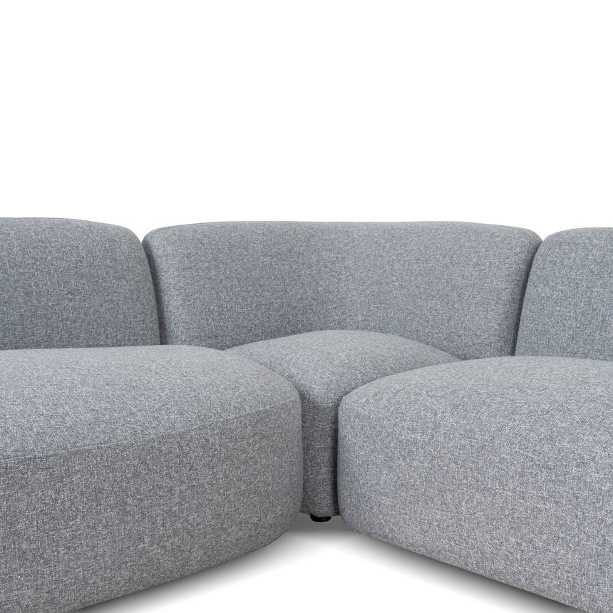 Left Chaise Modular Sofa | Glacier Grey | Myka Home - View 12