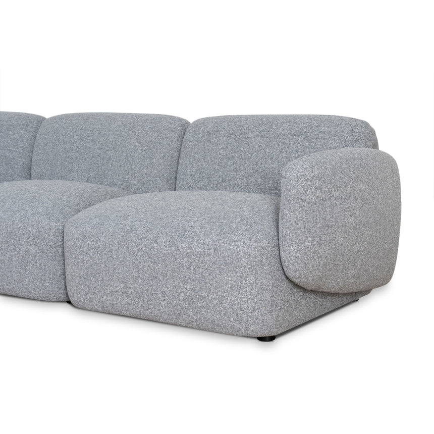 Left Chaise Modular Sofa | Glacier Grey | Myka Home - View 4