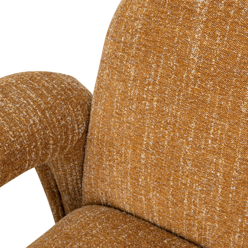 Fabric Armchair | Ginger Brown | Myka Home - View 10
