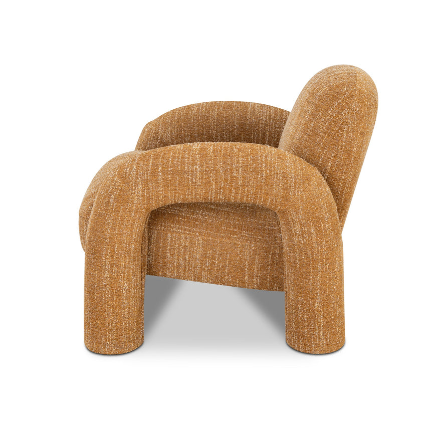 Fabric Armchair | Ginger Brown | Myka Home - View 3
