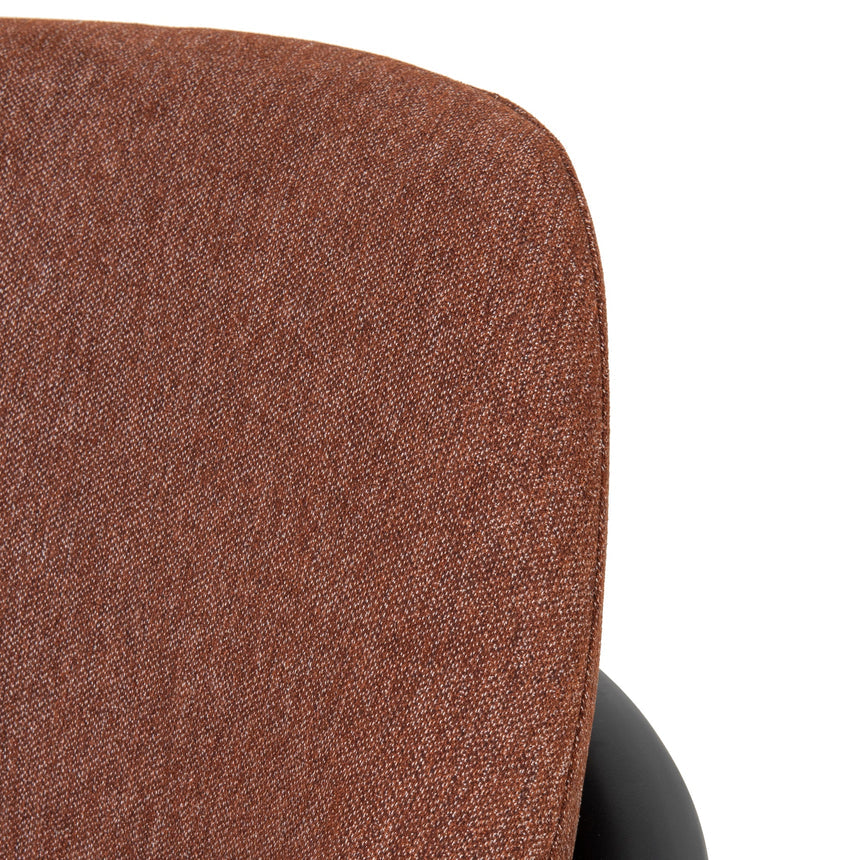 Fabric Armchair | Gingerbread Brown | Myka Home - View 10