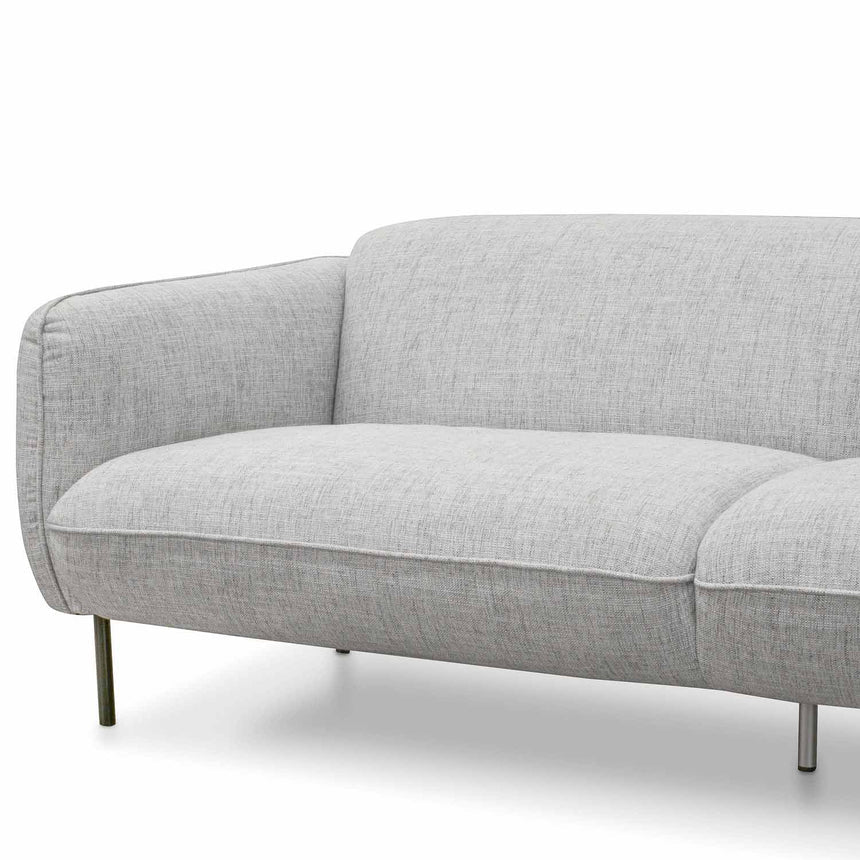 3 Seater Sofa | Light spec grey fabric | Myka Home - View 3