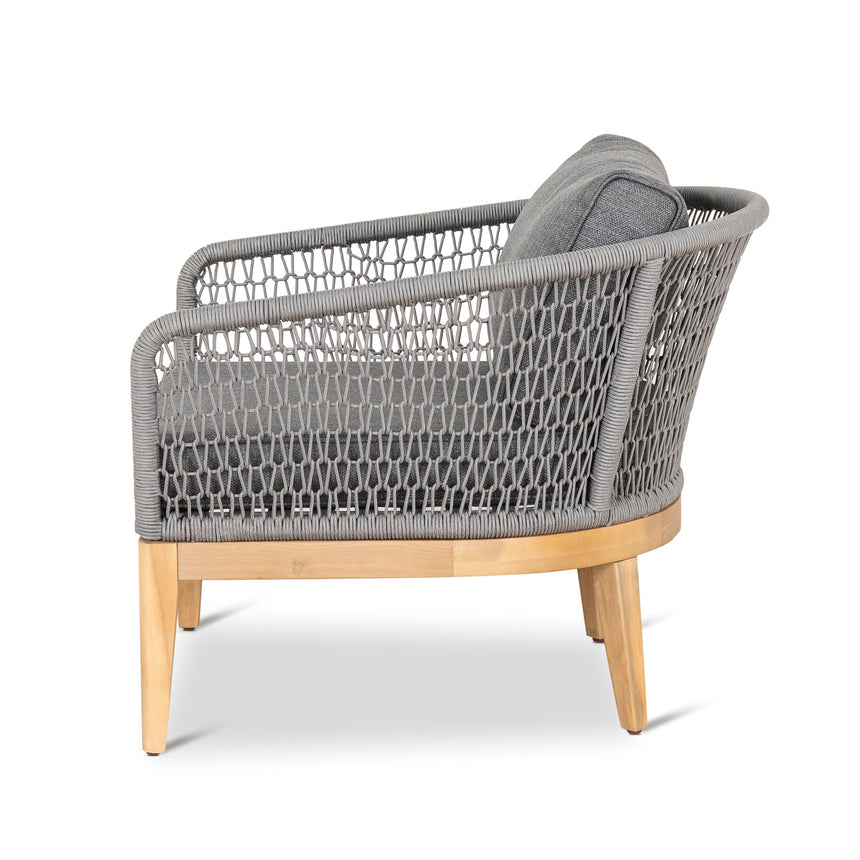4pcs Outdoor Lounge Set | Grey | Myka Home - View 18
