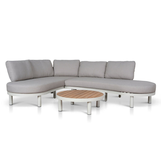 2pcs Outdoor Corner Lounge Set | Light Brown | Myka Home