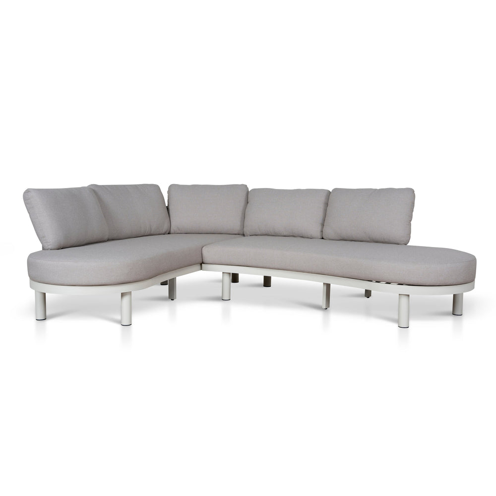 2pcs Outdoor Corner Lounge Set | Light Brown | Myka Home - View 4