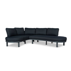2pcs Outdoor Corner Lounge Set | Royal Dark Grey | Myka Home