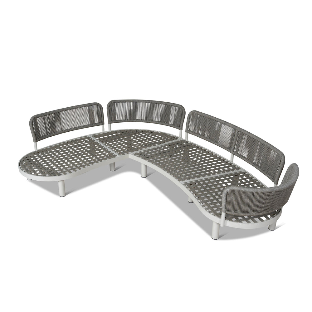 Outdoor Corner Sofa | Light Brown | Myka Home - View 4