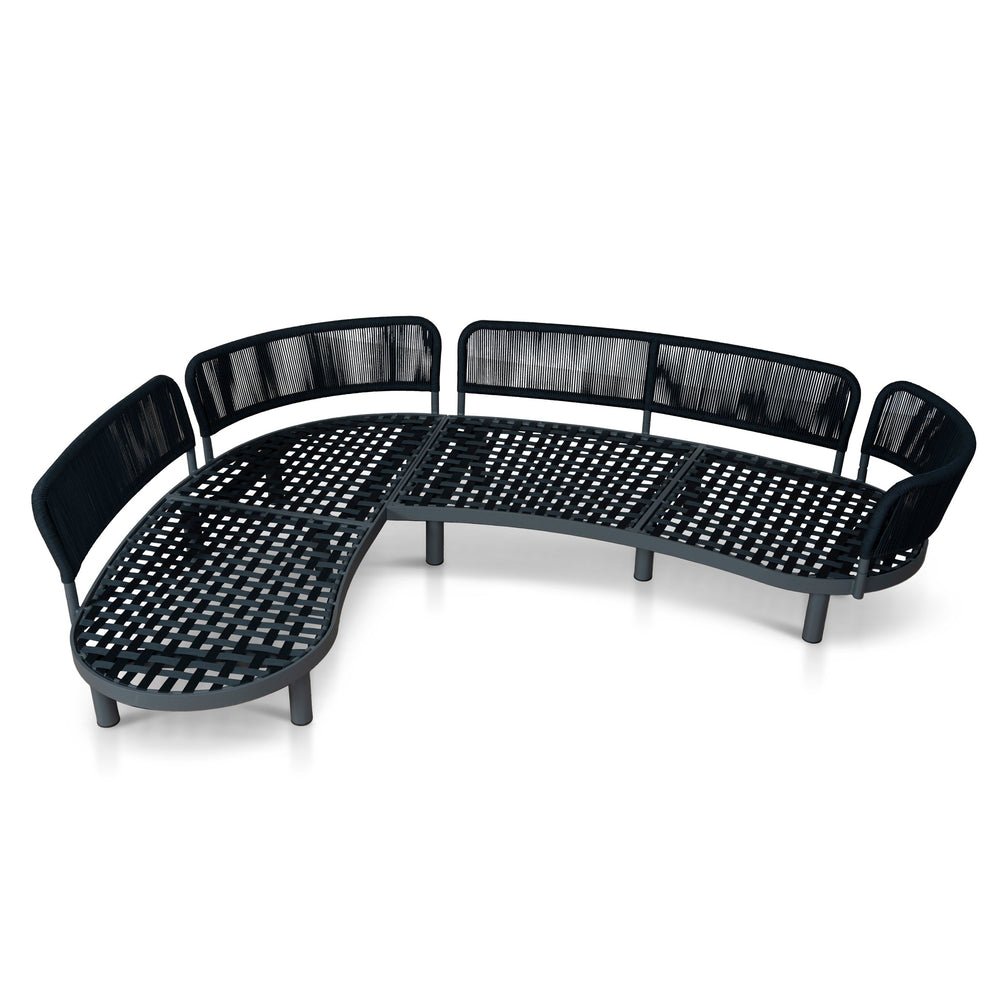 Outdoor Corner Sofa | Royal Dark Grey | Myka Home - View 4